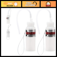 Universal Brake Bleeder Bottle Kit - 1 Person, Stainless Steel Cable Mount, 12"