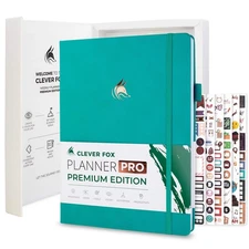 Clever Fox Planner Pro Premium – Luxurious Weekly & Monthly Planner with Budg...