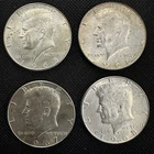 Lot Of 4 Kennedy Half Dollars,  40% Silver 1965, 1966, 1967, 1968-D