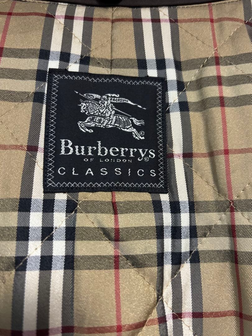 Burberry Balmacaan Coat Nylon Nova Check Lining Brown Mens Outerwear Size L thumbnail 14