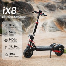 iScooter Offroad Elektroroller 12 Zoll 2400W Dual motor E-Scooter 60kmh 150KG