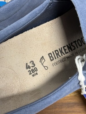 Birkenstock Oswego Men Size 10 US / 43 EUR Blue Leather  display picture 1