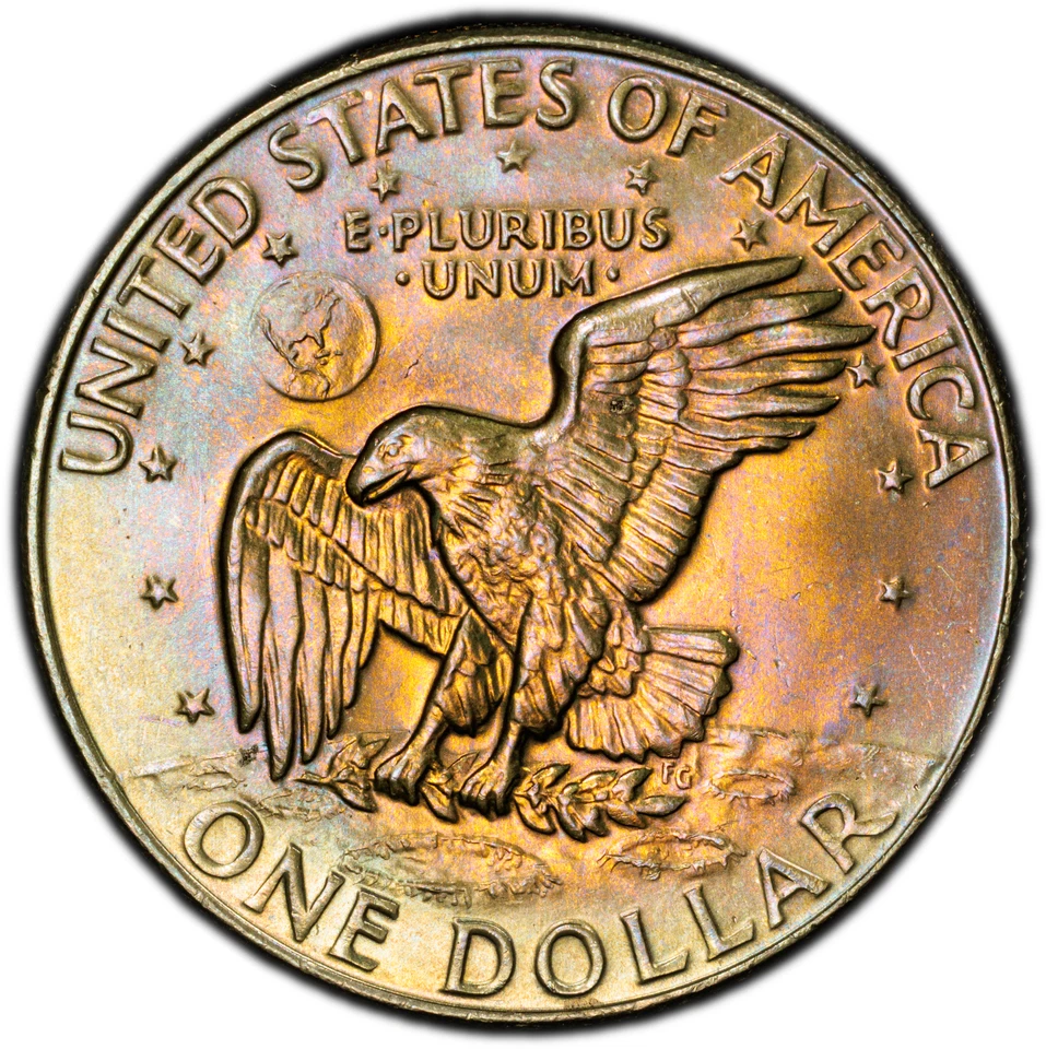 1974-D Eisenhower Dollar PCGS MS66+ - Regal Toning Obv. & Rev., a "Classic Ike"  - Image 3 of 4