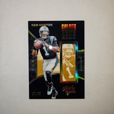 2016 Panini Black Gold - Golden Arms Cam Newton #GA9 Holo Gold /25