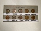 1919-1929 Lincoln Wheat Cent Collection 10 piece set (Set #1)