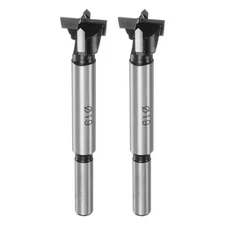 2-Pack Forstner Drill Bit, 3/4" (19mm) Tip Round Shank Hinge Cutter