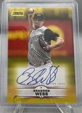 Brandon Webb Arizona Diamondbacks 2025 Stadium Club Yellow Auto