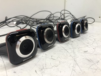 LOT OF 5 WORKING MICROSOFT LIFECAM VX-5000 WEBCAMS TESTED, 640X480P 30FPS 0.31MP