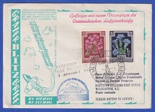 Österreich 1958 "Grazer Blitzbrief" mit So.-O GRAZ, befördert mit Düsenjäger