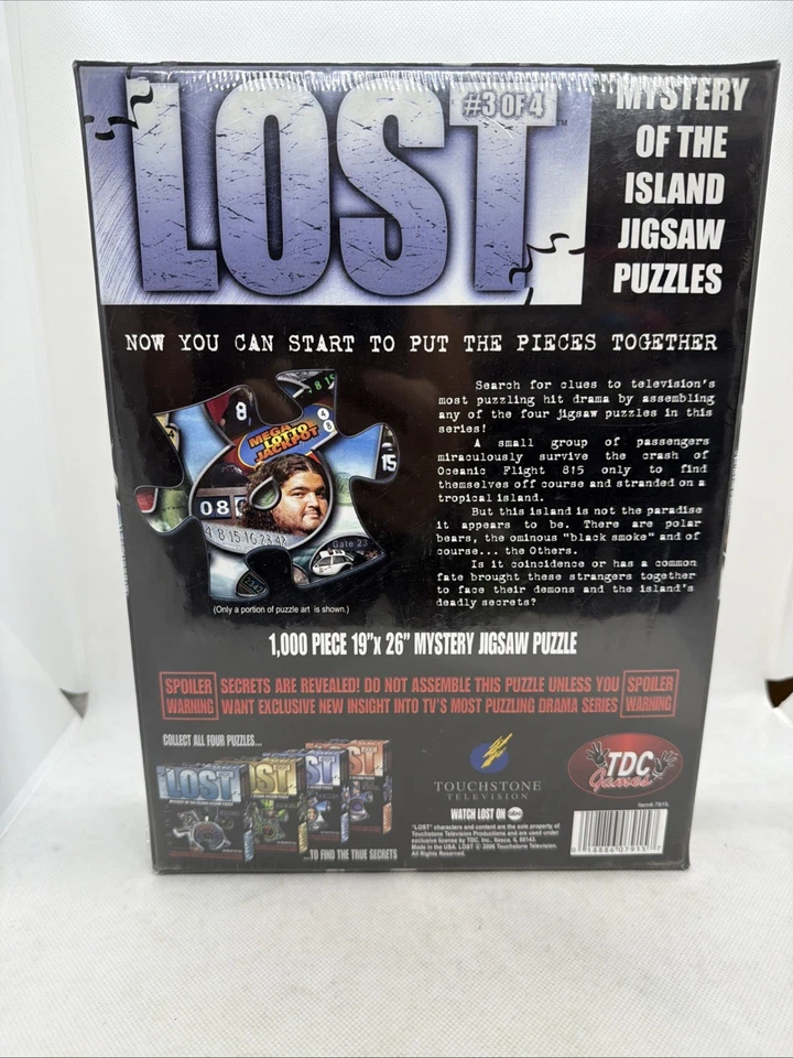Lost Mystery Of The Island Jigsaw 1000 pc Puzzle #3 of 4 The Numbers NEW SEALED - Image 3 of 4