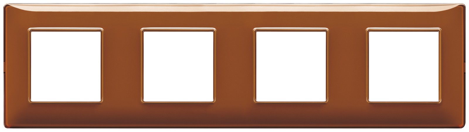 Placca 8M Vimar 14669.49 Plana Reflex Tabacco - Ideale per Smart Home