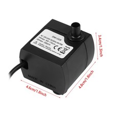 Mini Ultra Quiet Submersible Water Pump Fish Pond Aquarium Tank Fountain (-) UK
