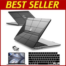 Crystal Black HardShell Case for Mac Air 13.6"  Accessories