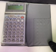 SHARP EL-6120 Pocket Data Book Electronic Memory Calculator w/ Case Works