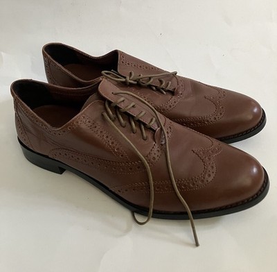 Cole Haan men's wingtip Leather shoes size 9.5 B Pls Read