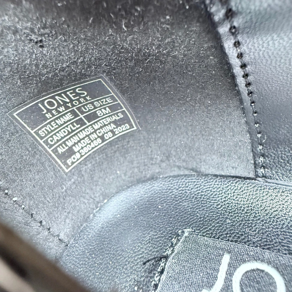 Jones New York VTG Women Black Patent Mary Jane Pumps Heels Shoes Size 8M - Image 3 of 4