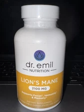 Dr. Emil -Lion’s Mane 2100 Mg  Supports Focus  ,immunity &memory 90 Cápsulas 🔥