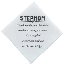 Father Of The Bride Handkerchief Wedding Gift From Daughter White Cotton