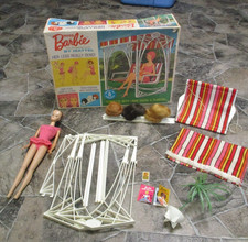 1964 Mattel MISS BARBIE in Box With Accessories - Lawn Patio Set