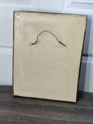Targa da parete vintage in gesso Gesù bussa alla porta arte religiosa 3D nessun danno - Foto 7 di 13