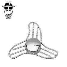 ORIGINAL LOWRIDER Chrome Square Twist Boom Ring KnockOff Spinner Cruiser Bicycle