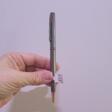 Penna a sfera vintage Parker Sonnet Cisele argento made in USA funziona inchiostro nero