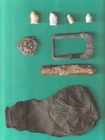 New ListingCIVIL WAR ARTIFACTS DUG IN GEORGIA BULLETS,BUCKLE,POWDER FLASK HALF