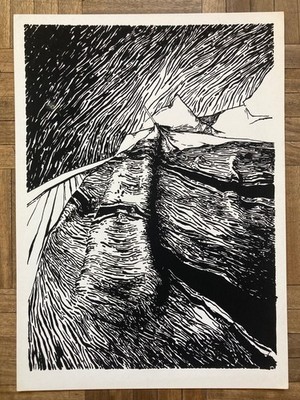 Silkscreen print by Alvaro Amengual, 1989 - Club de Grabado de Montevideo.