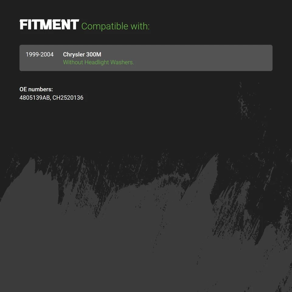 Turn Signal/Parking Light For Chrysler 300M 99-04 Driver Side Standard Line Foto 2 de 2