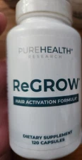 ReGrow Hair Activation Formula, PureHealth Research 120 Capsules