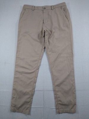 Lululemon Commission Pants Men's 32x30 Tan Khaki Qwick Classic Chino Performance