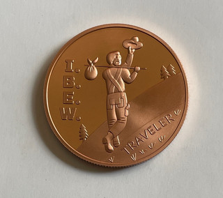 IBEW 1 ounce 100% Copper Coin I.B.E.W Traveler