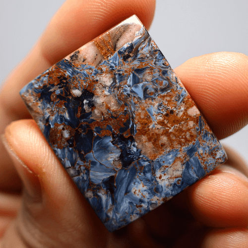 50 Cts Natural Chatoyant Pietersite Top Grade 33x27mm Baguette Cabochon Gemstone - Bild 4 von 9