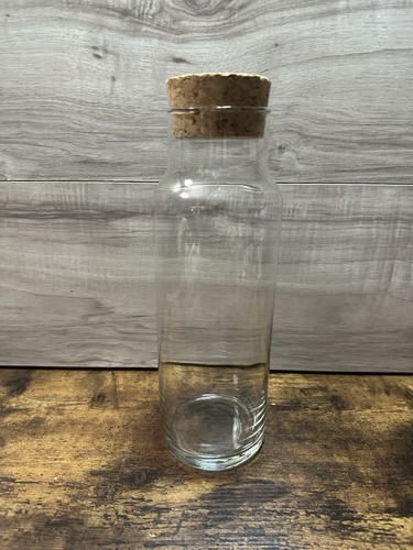 Vintage Glass Apothecary Jar With Cork Stopper 10.25”