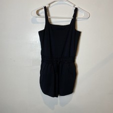 Abercrombie Kids Black One Piece Romper Adjustable Straps