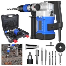 New 1500W SDS Plus Rotary Hammer Drill 4 Functions 6 Speed Demolition Tool, UK