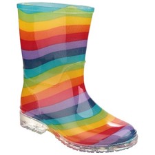 Image of Cotswold Junior Wellingtons Waterproof Welly Boot Kids Farmyard Outdoors Splash