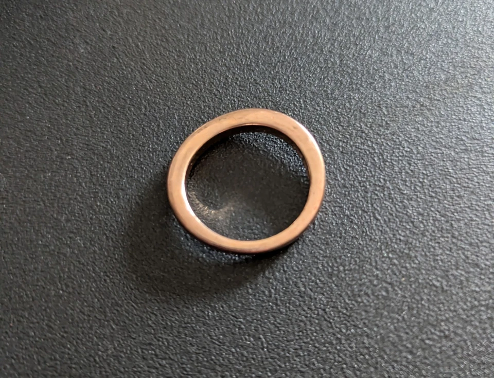 Links of London Rose Gold on Sterling Silver Curved Band Ring, Sz.P, Boxed - Image 2 of 4