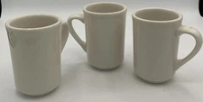 Buffalo China Mug USA Heavy Restaurant Ware 0903M 1950’s Vintage Set of 3