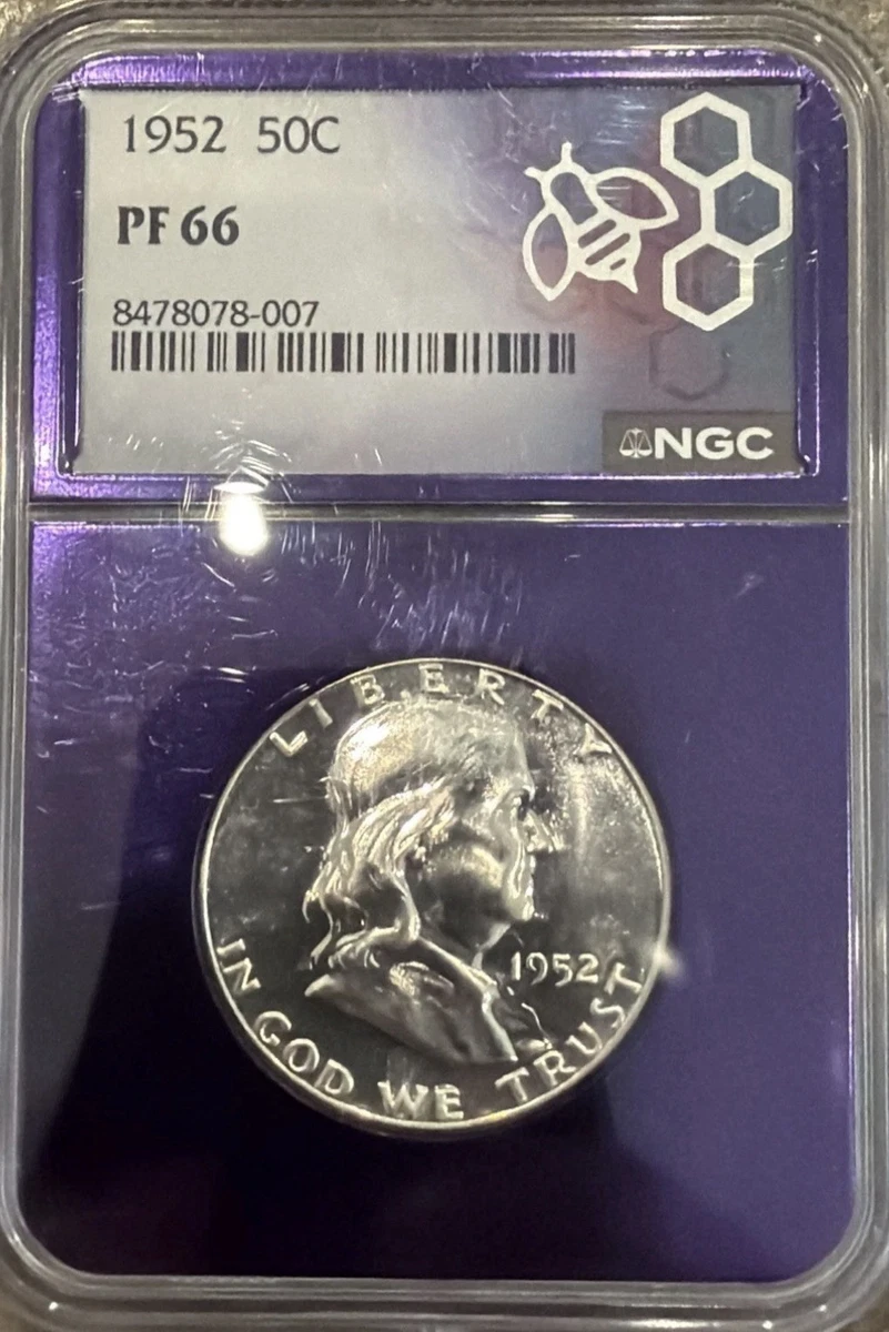 NGC Certified PR 66 Graded Franklin Half Dollars 1948-1963 for