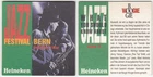 1 HEINEKEN JAZZ BEER MAT BEERCOASTER SOUS BOCK VILTJE