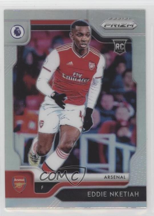 2019-20 Panini Prizm Premier League Silver Prizm Eddie Nketiah #132 8e3