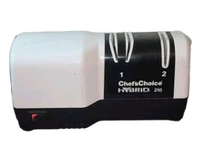Chef's Choice Hybrid 210 Knife Sharpener Diamond Wheels Sharpen and Hone, Tested