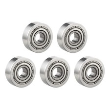 604ZZ Deep Groove Ball Bearing Double Shield 4mm x 12mm x 4mm Chrome Steel 5Pcs