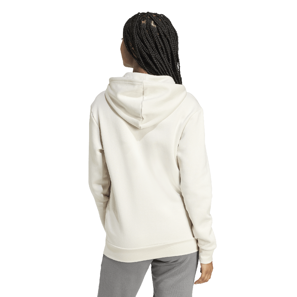 adidas Essentials Small Logo Feel Cozy Hoodie Womens Off White