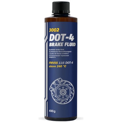 Mannol Bremsflüssigkeit 0,5L DOT4 für VW OPEL Ford Fiat Audi Mercedes Seat Skoda