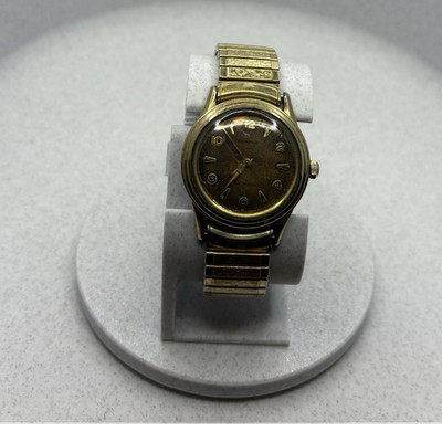Vintage Benrus 10K RGP Mechanical Men s Watch w/ Tropical Dial - Bracelet Defect