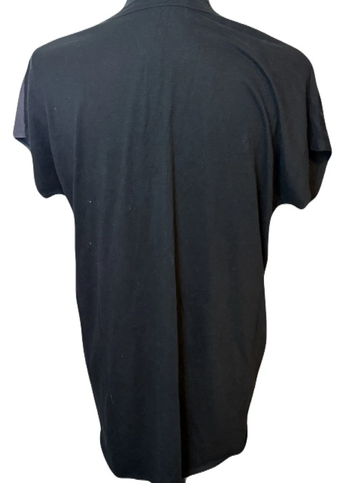 (AC/DC) Mini Vestido/Camiseta de Gran Tamaño Estampado Gráfico Banda Cuello en V: Talla Mediana k Foto 2 de 4