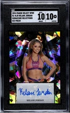 SGC 10 Kelani Jordan Auto Rookie RC Refractor 2024 NXT Select Gold Ice Prizm WWE
