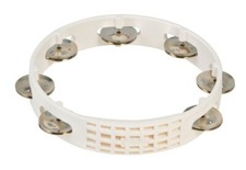 Latin Percussion LP Aspire Plastic Tambourine White LPA182